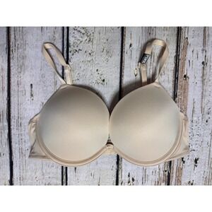 Victoria's Secret PINK 34C Nude Wear Everywhere Super Push‎ Up Bra NWT